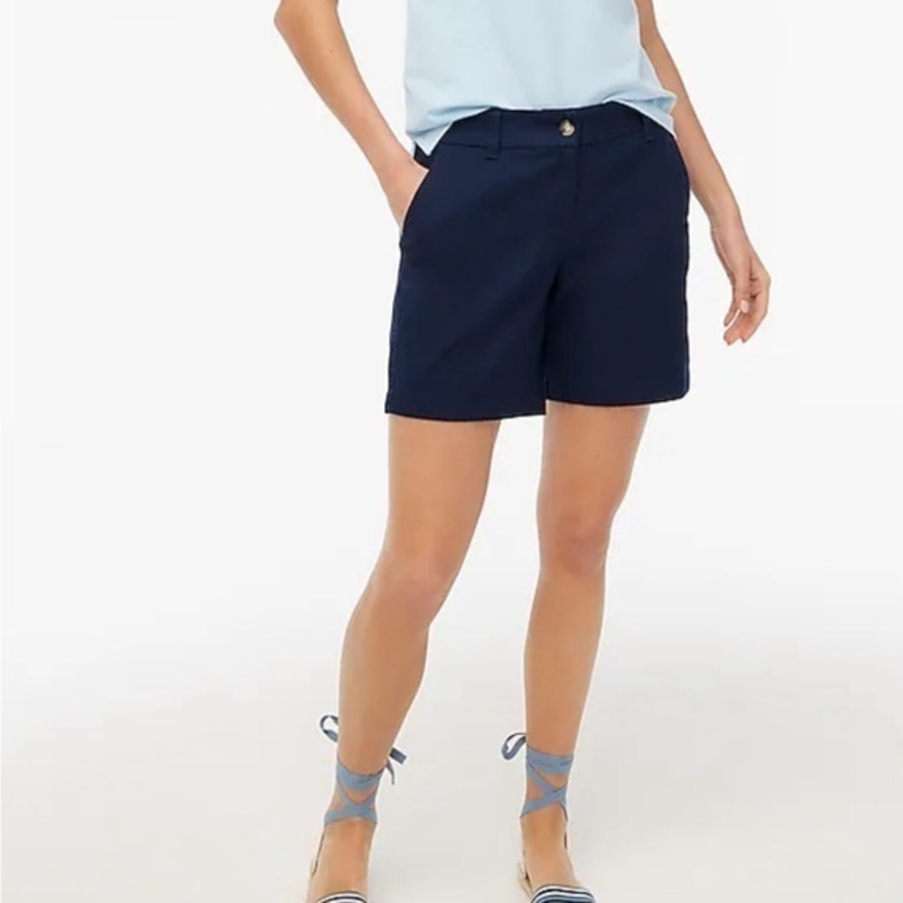 J.Crew Factory 7" classic chino short in Navy size 12